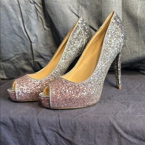 Mark Fisher Harpyly Glitter Peep-toe